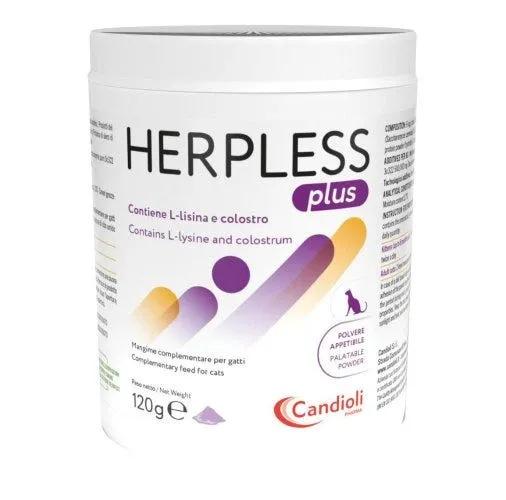 Candioli Herpless Plus Integratore Infezioni Herpes Polvere Gatti 120 Gr.