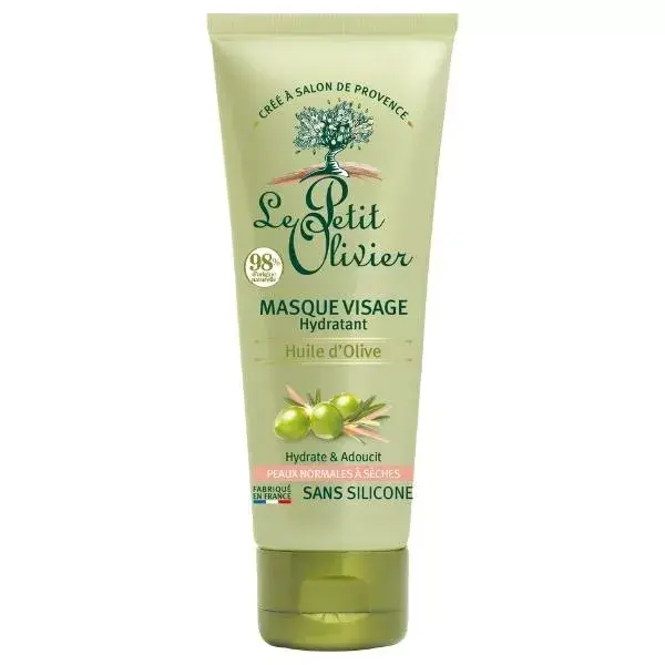Le Petit Olivier - Masque Visage Hydratant - Huile d'Olive & Eau De Rose 75ml