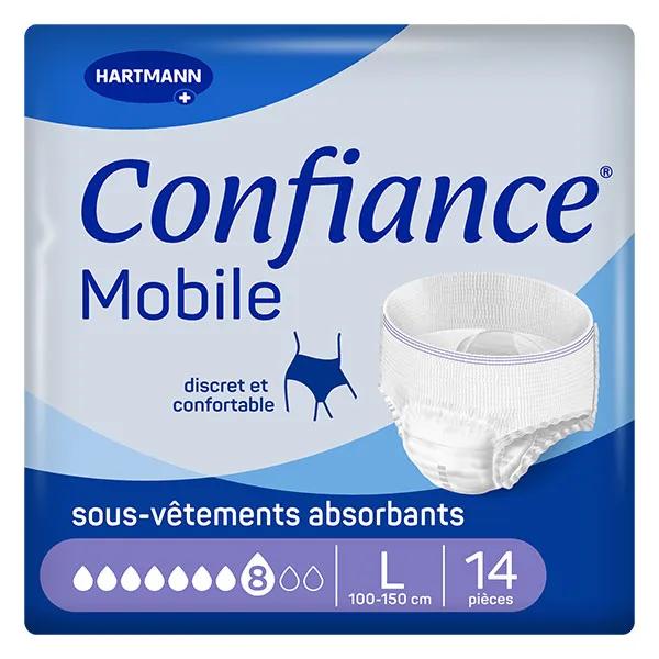 Hartmann Confiance Mobile Assorbimento 8 Gocce taglia L 14 Pannoloni