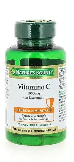 Nature's Bounty Vitamina C com Cinórrodo 1000 mg 60 Comprimidos