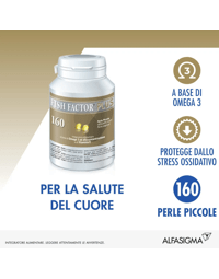 Fish Factor Plus Integratore Omega 3 Alta Concentrazione 160 Perle Piccole