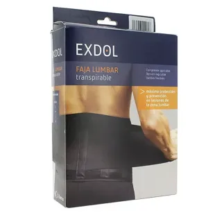 Exdol Nosa elastischer Lordosenstützgürtel, Größe S, Schwarz