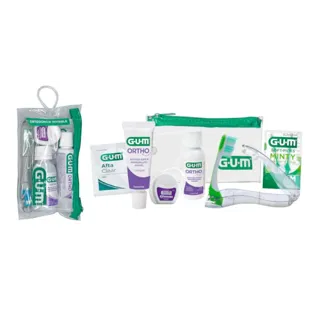 Kit da viaggio completo Gum per ortodonzia invisibile