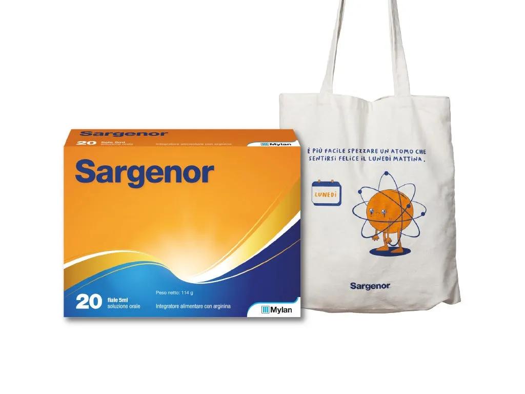 Sargenor Integratore di Arginina 20 Fiale + Shopper PROMO