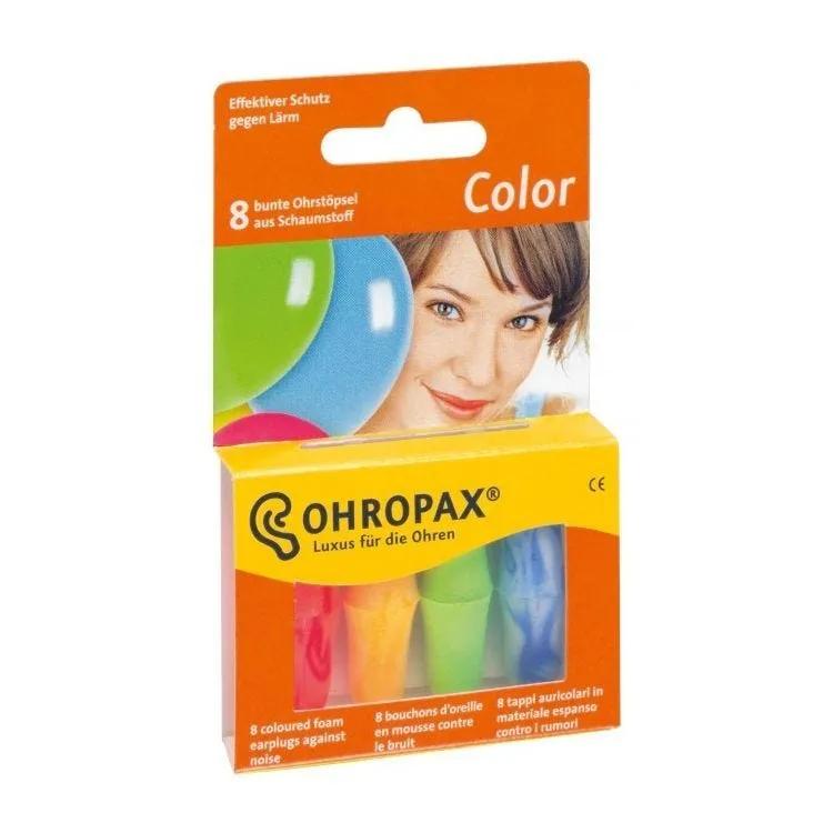 Ohropax Tappo Auricolare in Cera Colorato 8 Pezzi