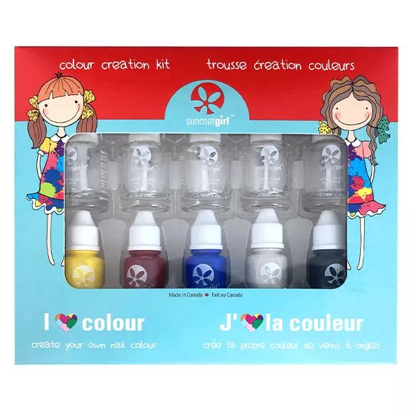 Kit de esmaltes de uñas SunCoat Girl Color Creation (5 x 12 ml)