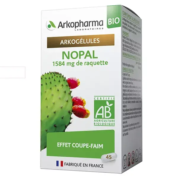 Arkopharma Arkogélules Nopal Effetto Riduci Fame Bio 45 capsule