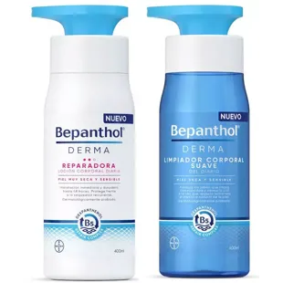 Bepanthene Loção Reparadora Derma 400 ml + Gel Corporal 400 ml 30% GRÁTIS