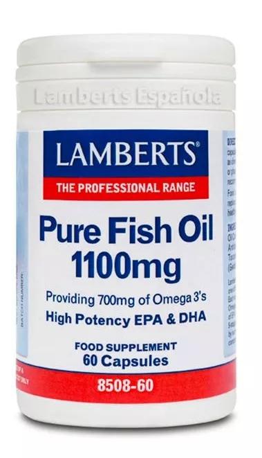 Lamberts Óleo de peixe puro 1100mg 60 comprimidos