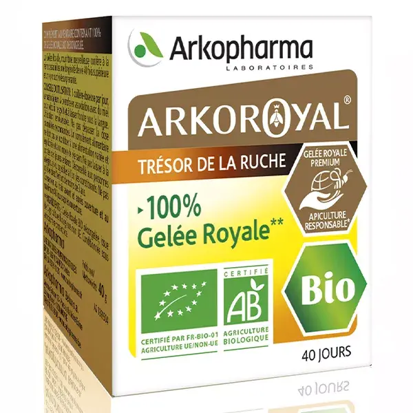 Arkopharma Arkoroyal Trésors de la Ruche Gelée Royale Bio 40g