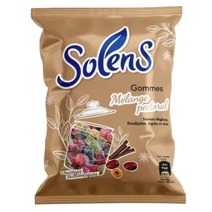 Solens Gommes Mélange Pectoral 100g Caramelle