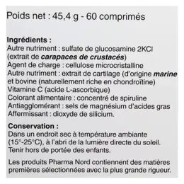 Pharma Nord Glucosamine et Chondroitine 60 comprimés