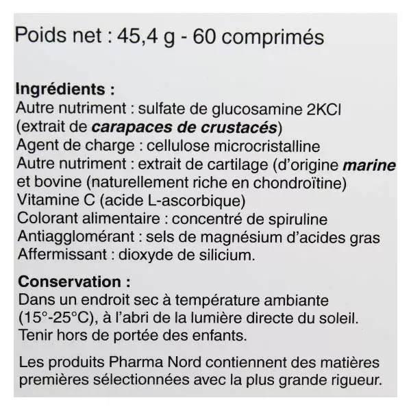 Casella di glucosamina e condroitina 60 compresse