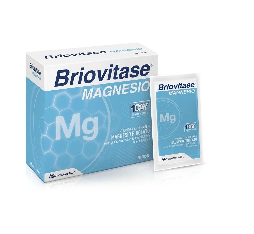 Briovitase Magnesio Integratore per Stress e Ansia 20 Bustine