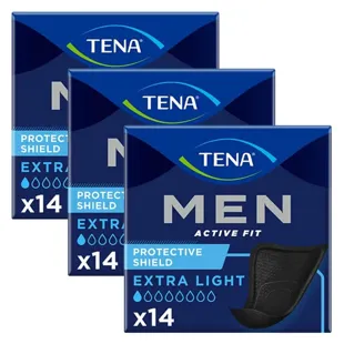 Tena Men Active Fit Discreet Protection Extra Light 14 unità Confezione da 3