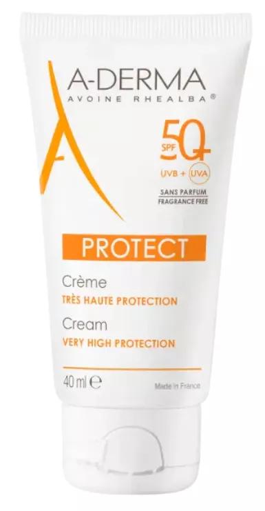 Crème Protectrice SPF50+ Sans Parfum Aderma 40 ml