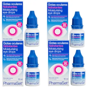 Pharmaset Moisturizing Eye Drops 4x10 ml