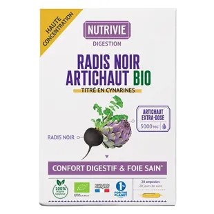 Nutrivie Ravanello Nero Carciofo Bio Integratore Alimentare 20 fialette