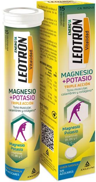 Leotron Magnesio+Potasio 15 Comprimidos