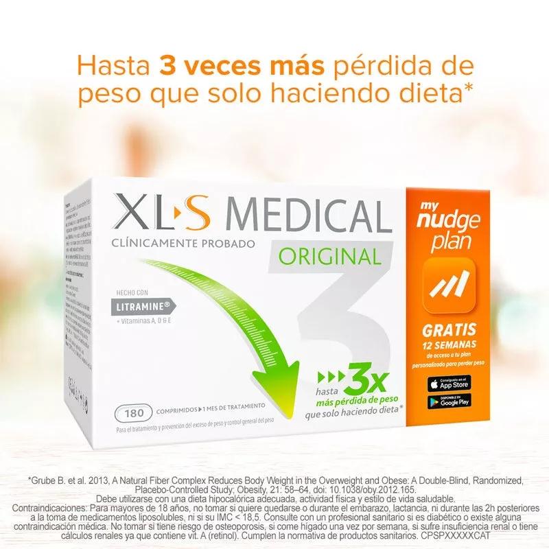 XLS Medical Original 180 Comprimidos TRIPLO: Pack 3 Meses