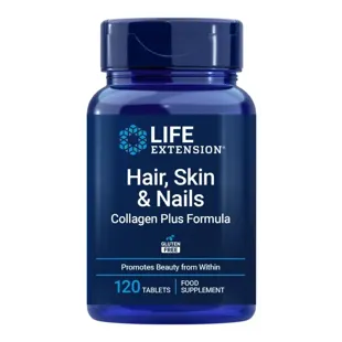 Life Extension Hair Skin &amp; Nails Collagen Plus Formula 120 Tablets