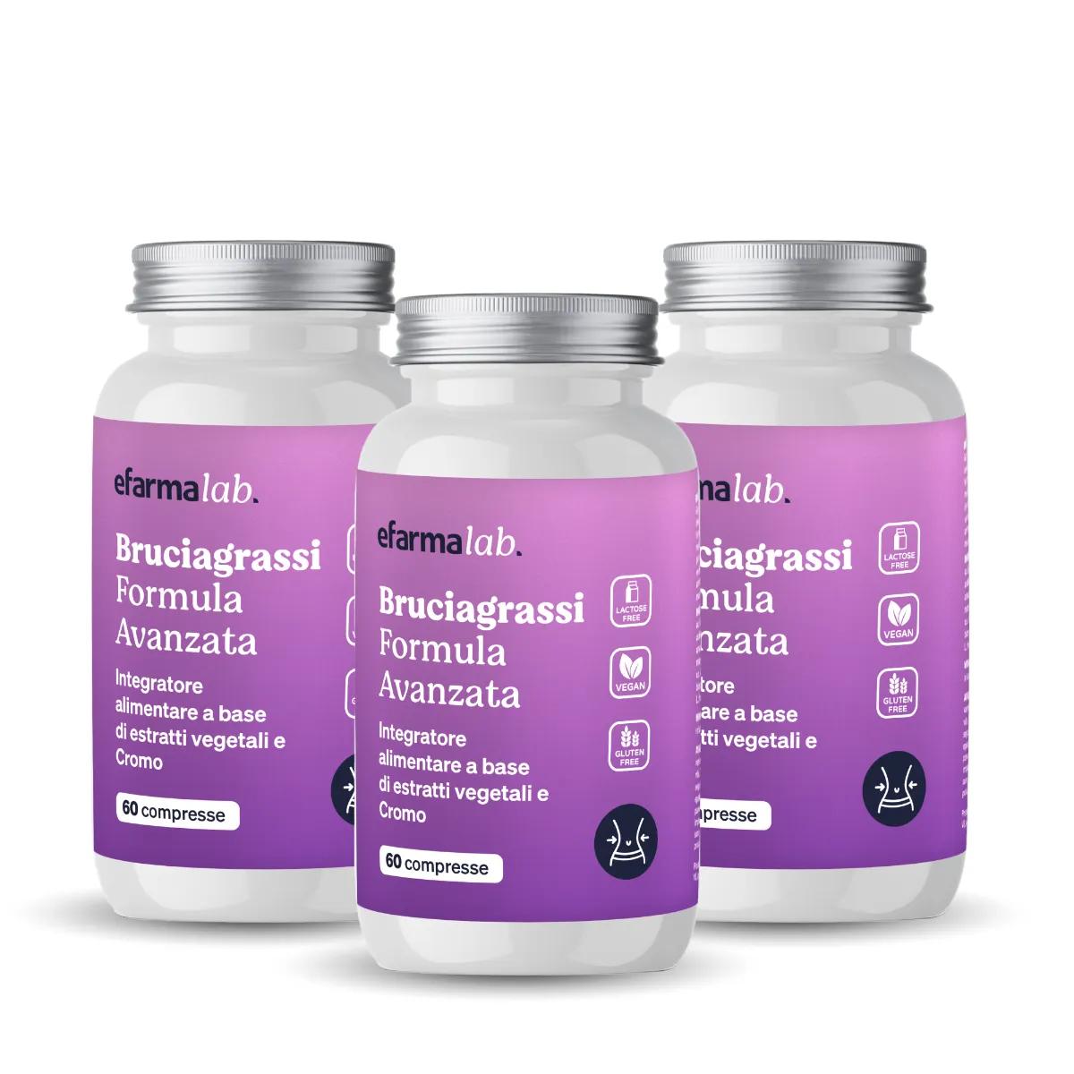 efarmalab Bruciagrassi Formula Avanzata Integratore Dimagrante Offerta TRIPACCO 3X60 Compresse