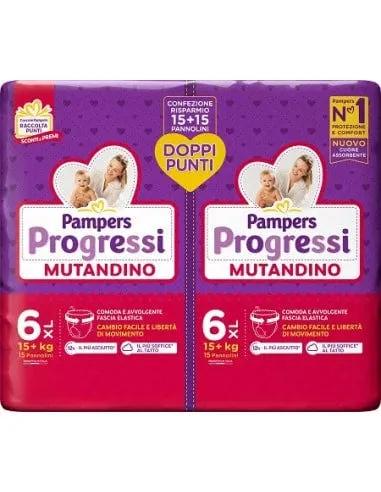 Pampers Progressi Mutandino 6 Misura XL 15Kg 30 Pezzi