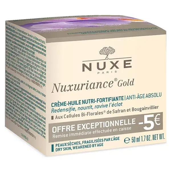 Nuxe Nuxuriance Gold Nourishing Oil Cream-Strengthening Dry Skin 50ml BRI 5