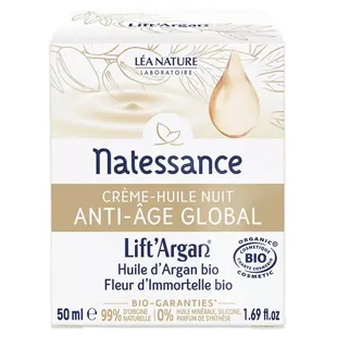 Natessance Lift'Argan Crema Olio Notte Anti-Età Globale 50ml
