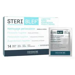 Densmore Stériblef Lingettes Hygiène Périoculaire,Infection, Allergie-14 unités