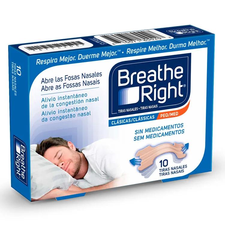 Breathe Right Nasenstreifen, kleine Größe, 10 Einheiten