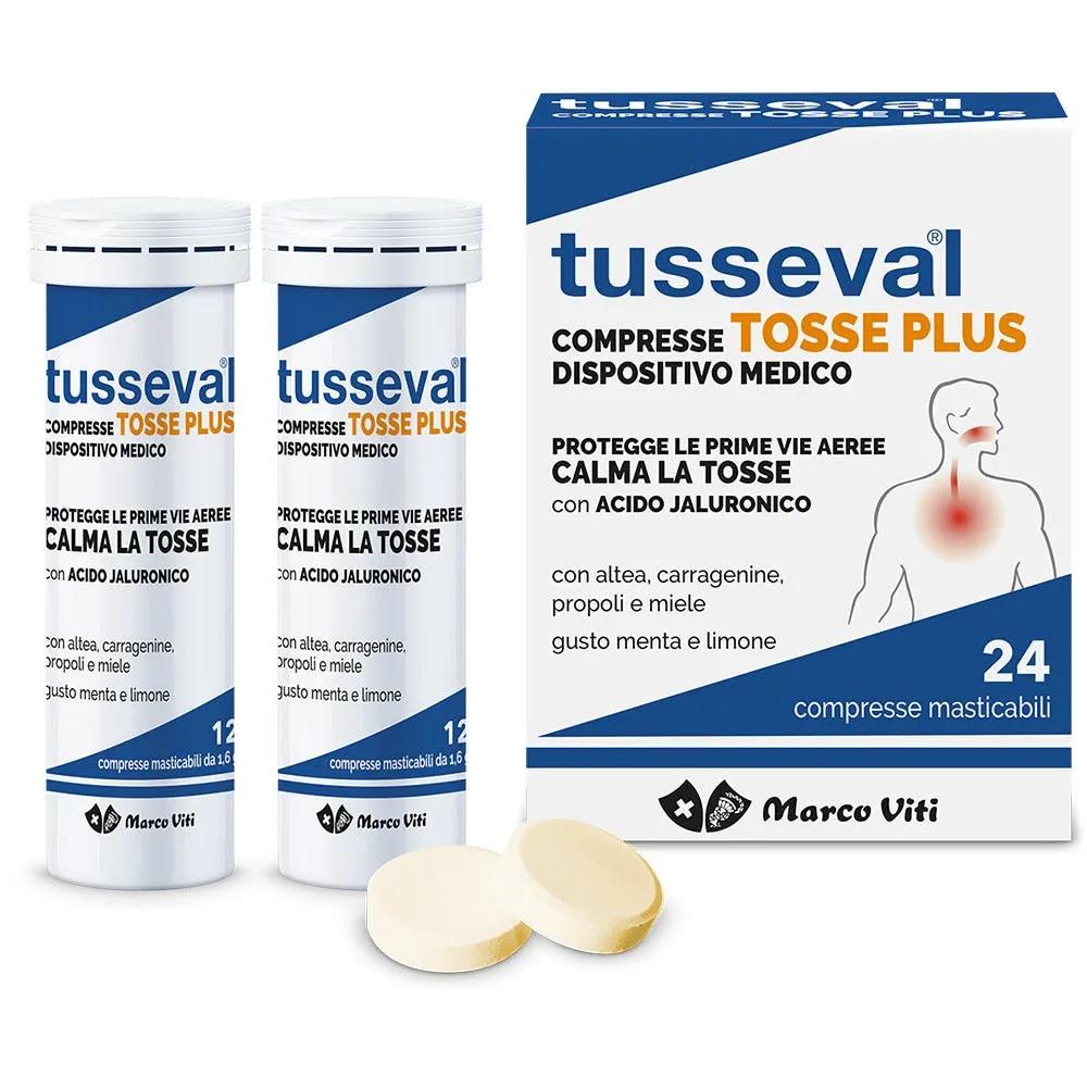 Tusseval Tosse Plus Compresse Menta e Limone 24 Compresse Masticabili