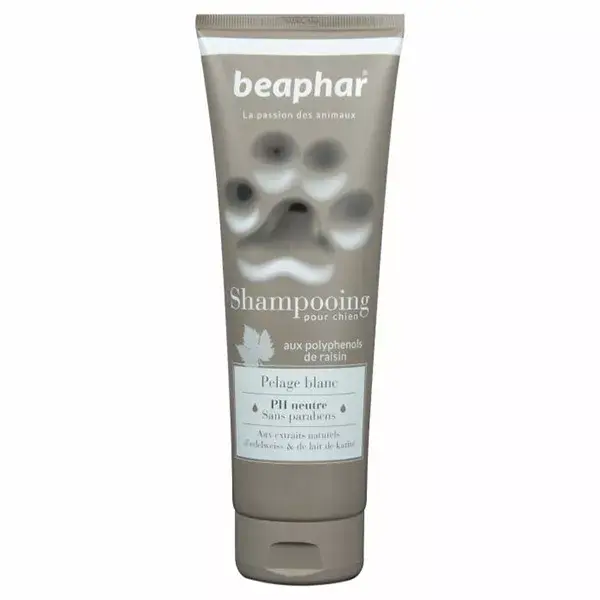 Beaphar Shampoing pour Chien Pelage Blanc 250ml
