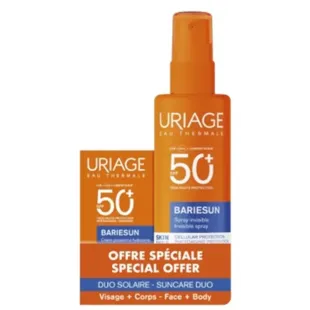 Uriage Bariésun Cream SPF50+ 50 ml + Invisible Spray SPF50+ 200 ml