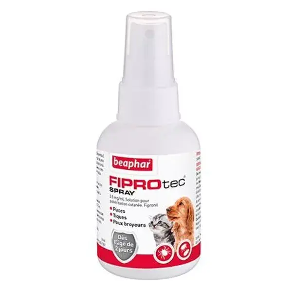 Beaphar Fiprotec Spray Antiparasitaire Chiens Chats 100ml