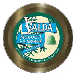 Valda Adoucit la gorge Gommes Goût Menthe Eucalyptus 50g