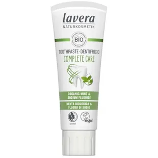 Lavera Creme dental com flúor de menta vegana BIO Complete Care 75 ml