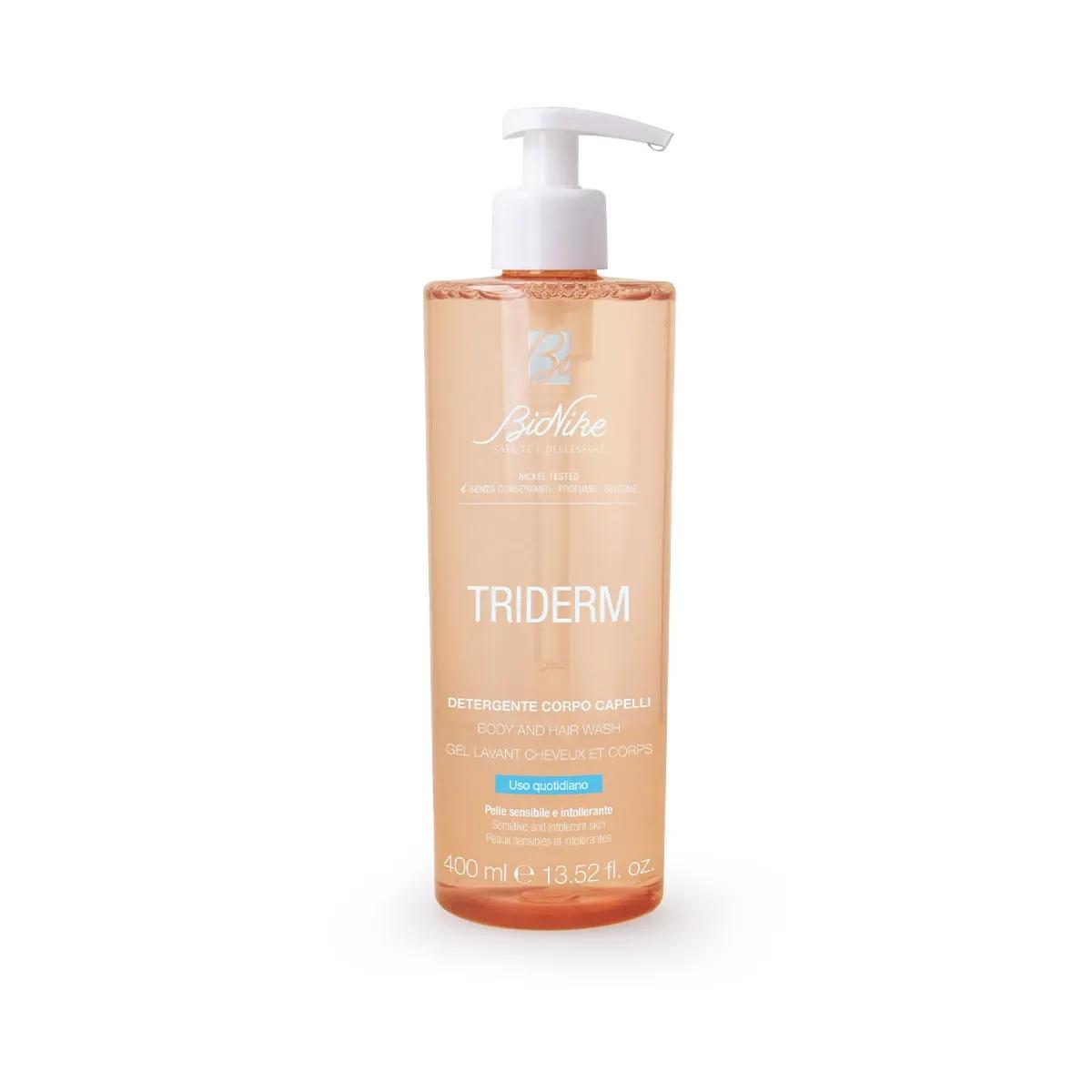 Bionike Triderm Detergente Quotidiano Corpo e Capelli per Pelle Sensibile e Intollerante 400 ml