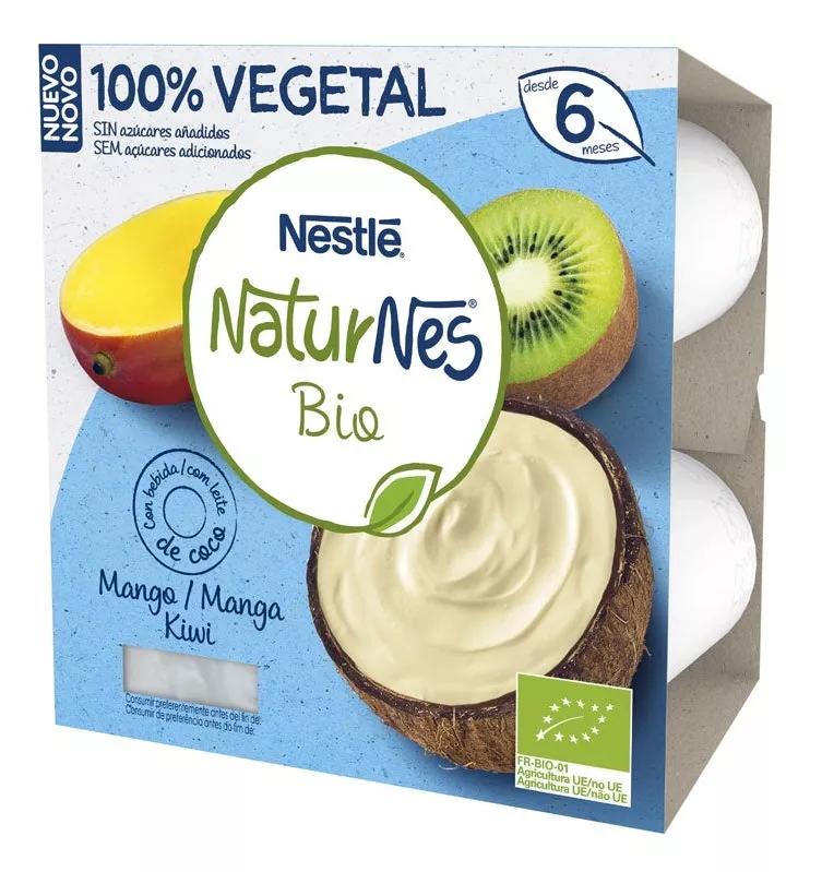 Naturnes Nestlé BIO Yogur Mango/Kiwi +6m 4x90 gr