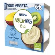Naturnes Nestlé BIO Yogur Mango/Kiwi +6m 4 x 90 gr