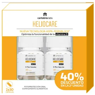 Heliocare 360 D Plus 2x30 Cápsulas