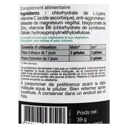 NHCO Acide Aminé L-Lysine 56 gélules