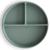 Mushie Suction Cup Plate-Compartments Solid Cambridge Blue