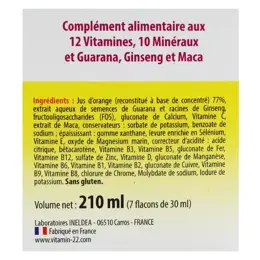 Ineldea Vitamin 22 Cure Flash 7 Jours 7 flacons unidoses