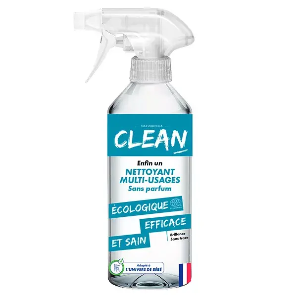 Clean Entretien Nettoyant Multi-Usages Non Parfumé 500ml