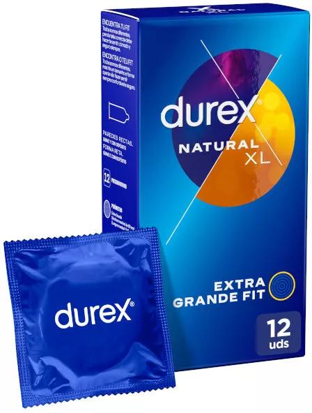 Préservatifs Durex Naturel Xl Easy On 12 unités