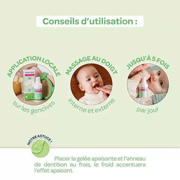 Calmosine Coffret Parés pour les dents Gelée apaisante & Anneau de dentition