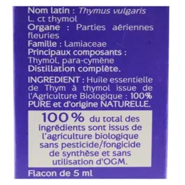 Naturactive Huile Essentielle Bio Thym à Thymol 5ml