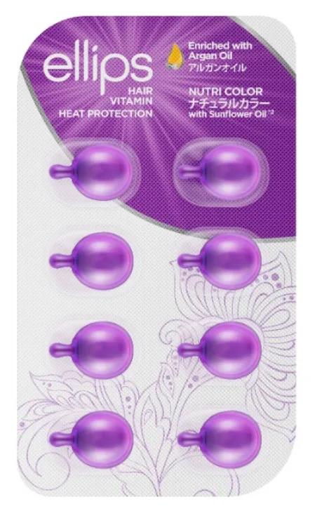 Ellips Hair Vitamin Nutricolor Lilas Huile d&#39;Argan 8 unités