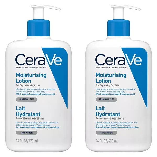 CeraVe Lait Hydratant Visage Corps 2x473ml